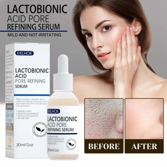 Health & Beauty | Lactobionic Acid Shrink Pores Facial Serum Firm Moisturizing Essence Liquid Repair Face Pores Beauty Skin Care Korean Cosmetics Consumer Electronics Consumer Electronics