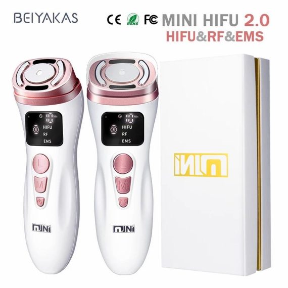 Health & Beauty | New Mini Hifu Radio Frequency Ultrasonic Machine Ems Micro Current Facial Beauty Instrument Firming Skin Care Anti-Wrinkle Tool Consumer Electronics Consumer Electronics