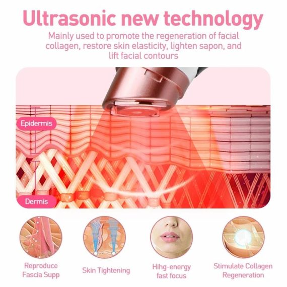 Health & Beauty | New Mini Hifu Radio Frequency Ultrasonic Machine Ems Micro Current Facial Beauty Instrument Firming Skin Care Anti-Wrinkle Tool Consumer Electronics Consumer Electronics