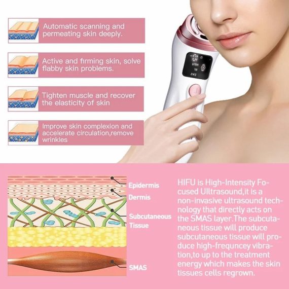 Health & Beauty | New Mini Hifu Radio Frequency Ultrasonic Machine Ems Micro Current Facial Beauty Instrument Firming Skin Care Anti-Wrinkle Tool Consumer Electronics Consumer Electronics