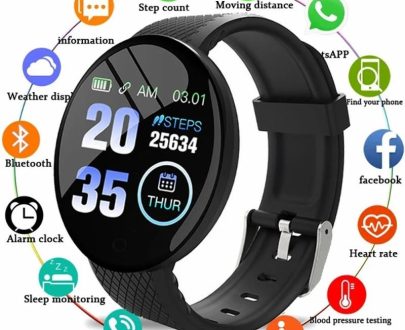 Jewelry & Watches | D18 Smart Watch Men Blood Pressure Waterproof Smartwatch Heart Rate Monitor Fitness Tracker Watch Sport For Android Ios Consumer Electronics Consumer Electronics