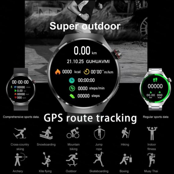 Jewelry & Watches | New For Huawei Gt4 Pro Smart Watch Men Amoled Hd Screen Heart Rate Bluetooth Call Nfc Blood Sugar Gps Tracker Watch 4 Smartwatch Consumer Electronics Consumer Electronics