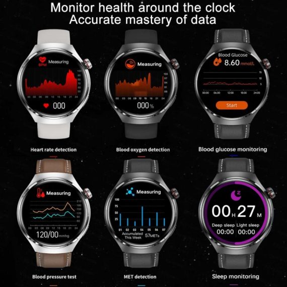 Jewelry & Watches | New For Huawei Gt4 Pro Smart Watch Men Amoled Hd Screen Heart Rate Bluetooth Call Nfc Blood Sugar Gps Tracker Watch 4 Smartwatch Consumer Electronics Consumer Electronics