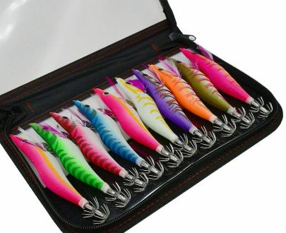 Outdoors & Sports | 10Pcs Luminous Squid Lure Jig Hook Bait Shrimp Octopus Cuttlefish Lure Sinker Shrimp With Ring Bead Fishing Lure Lead Sinker Outdoors & Sports Outdoors & Sports