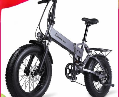 Outdoors & Sports | 500W 48V Electric Bike 20 Inch 4.0 Fat Tire Electric Bicycles 12.8Ah Lithium Battery Power Electric Bike Folding Mountain Bike Outdoors & Sports Outdoors & Sports