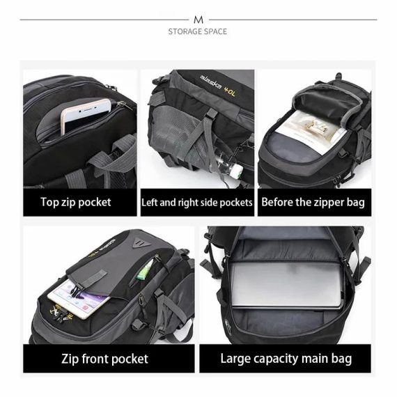 Outdoors & Sports | Anti-Theft Mountaineering Waterproof Backpack Men Riding Sport Bags Outdoor Camping Travel Backpacks Climbing Hiking Bag For Men Outdoors & Sports Outdoors & Sports