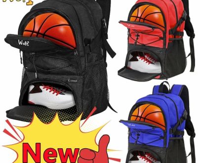 Outdoors & Sports | Basketball Backpack Large Sport Bag With Separate Ball Holder Shoes Compartment For Basketball Soccer Volleyball Swim Gym Travel Outdoors & Sports Outdoors & Sports