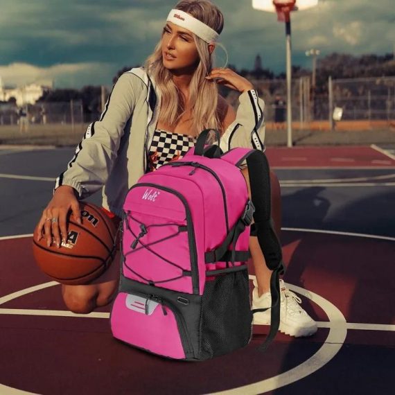 Outdoors & Sports | Basketball Backpack Large Sport Bag With Separate Ball Holder Shoes Compartment For Basketball Soccer Volleyball Swim Gym Travel Outdoors & Sports Outdoors & Sports