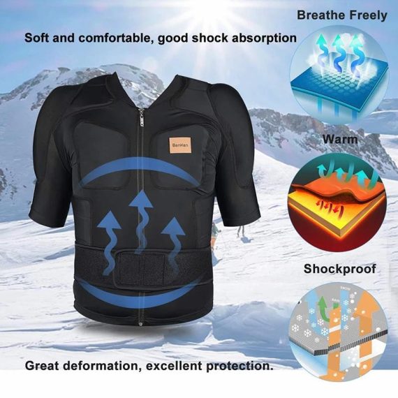 Outdoors & Sports | Benken Ultralight Protective Gear Outdoor Skiing Anti-Collision Anti-Collision Armor Spine Back Protector Sports Shirts Outdoors & Sports Outdoors & Sports