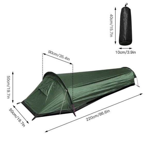 Outdoors & Sports | Camping Single Person Tent Ultralight Compact Outdoor Sleeping Bag Tent Larger Space Waterproof Backpacking Tent Cover Hiking Outdoors & Sports Outdoors & Sports