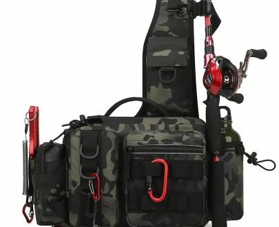 Outdoors & Sports | Fishing Lures Box Tackle Bag Multifunctional Tactical Waist Pack Single Crossbody Shoulder Backpack Gear Storage Camping Bags Outdoors & Sports Outdoors & Sports