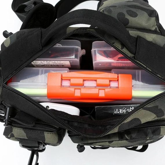 Outdoors & Sports | Fishing Lures Box Tackle Bag Multifunctional Tactical Waist Pack Single Crossbody Shoulder Backpack Gear Storage Camping Bags Outdoors & Sports Outdoors & Sports