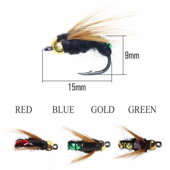 Outdoors & Sports | Fly Fishing Flies Kit Artificial Bait Nymph Scud Fly Bug Worm Trout Fishing Flies Insect Fishing Lure Pack Of 4Pcs /8Pcs /32Pcs Outdoors & Sports Outdoors & Sports