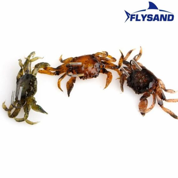 Outdoors & Sports | Flysand Bionic Crab Silicone Soft Bait Artificial Lifelike Sharp Hook Fishing Lure Freshwater Fish Jig Head Baits Fishing Tackle Outdoors & Sports Outdoors & Sports