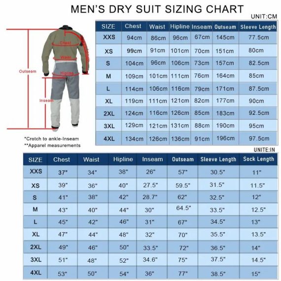 Outdoors & Sports | Front-Entry Drysuit With Relief Zipper Socks For Boating Sailing Paddling Canoeing Rafting Fishing Kayaking In Extreme Condition Outdoors & Sports Outdoors & Sports