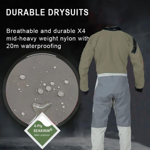 Outdoors & Sports | Front-Entry Drysuit With Relief Zipper Socks For Boating Sailing Paddling Canoeing Rafting Fishing Kayaking In Extreme Condition Outdoors & Sports Outdoors & Sports