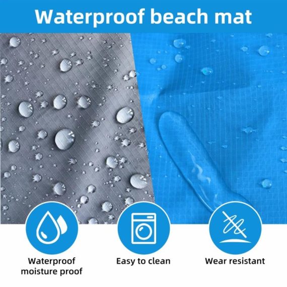 Outdoors & Sports | Waterproof Beach Mat Extra Large Outdoor Camping Mat Blanket Folding Sand Free Pocket Mattress Portable Lightweight Picnic Mat Outdoors & Sports Outdoors & Sports