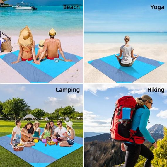 Outdoors & Sports | Waterproof Beach Mat Extra Large Outdoor Camping Mat Blanket Folding Sand Free Pocket Mattress Portable Lightweight Picnic Mat Outdoors & Sports Outdoors & Sports