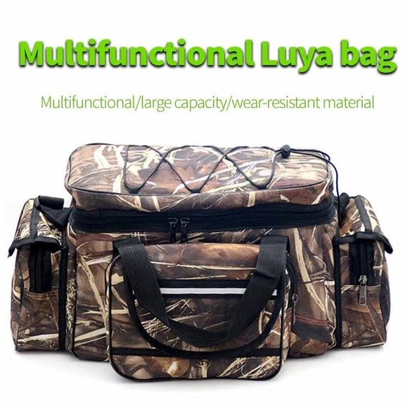 Outdoors & Sports | Waterproof Fishing Bag Nylon Large Capacity Multi Purpose Fishing Tackle Two Layer Waterproof Outdoor Shoulder Bags Outdoors & Sports Outdoors & Sports