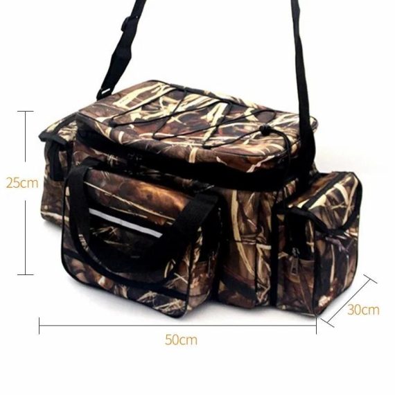 Outdoors & Sports | Waterproof Fishing Bag Nylon Large Capacity Multi Purpose Fishing Tackle Two Layer Waterproof Outdoor Shoulder Bags Outdoors & Sports Outdoors & Sports