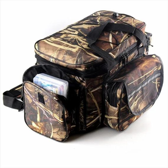 Outdoors & Sports | Waterproof Fishing Bag Nylon Large Capacity Multi Purpose Fishing Tackle Two Layer Waterproof Outdoor Shoulder Bags Outdoors & Sports Outdoors & Sports